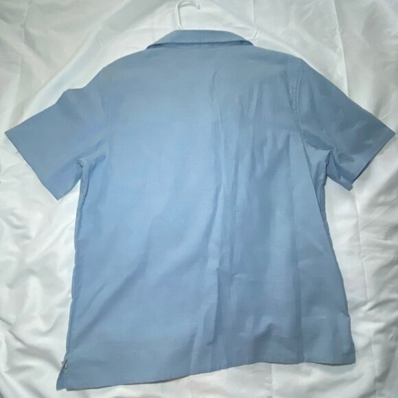 Vtg Embroidered Floral Button-Up Blouse Cottagecore Grandmacore GoldenGirls14/16 - Picture 2 of 13